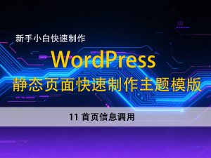 10SEO的关键词以及描述–新手小白，快速使用静态页面建立wordpress主题